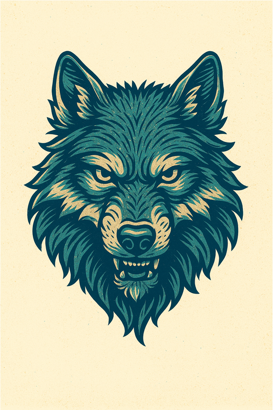 Feral Script Wolf